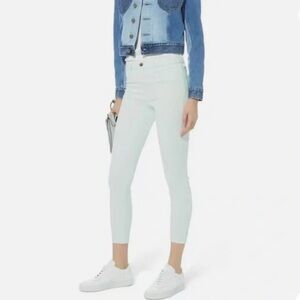 L'agence Margot High Rise Skinny Raw Hem Jeans in Blue Pastel!
